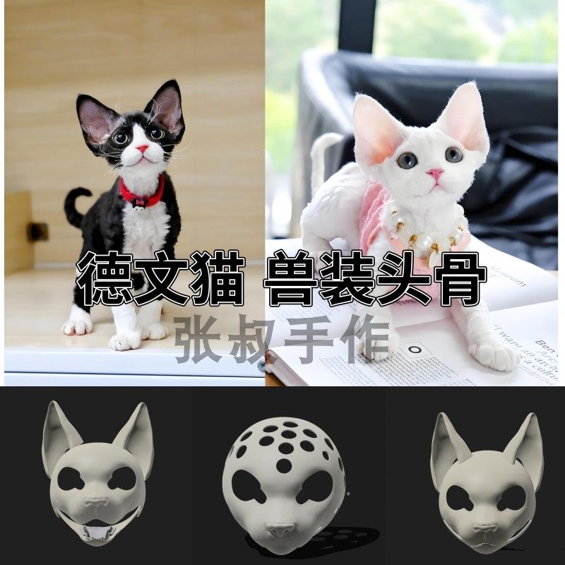 猫兽装头骨可动日系学生价图片