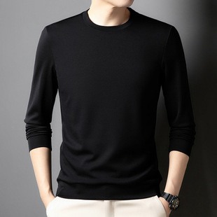 希研卡玛袋鼠商务高级感箭鱼鲨国际一线品牌男装凯迪东尼长袖T恤2