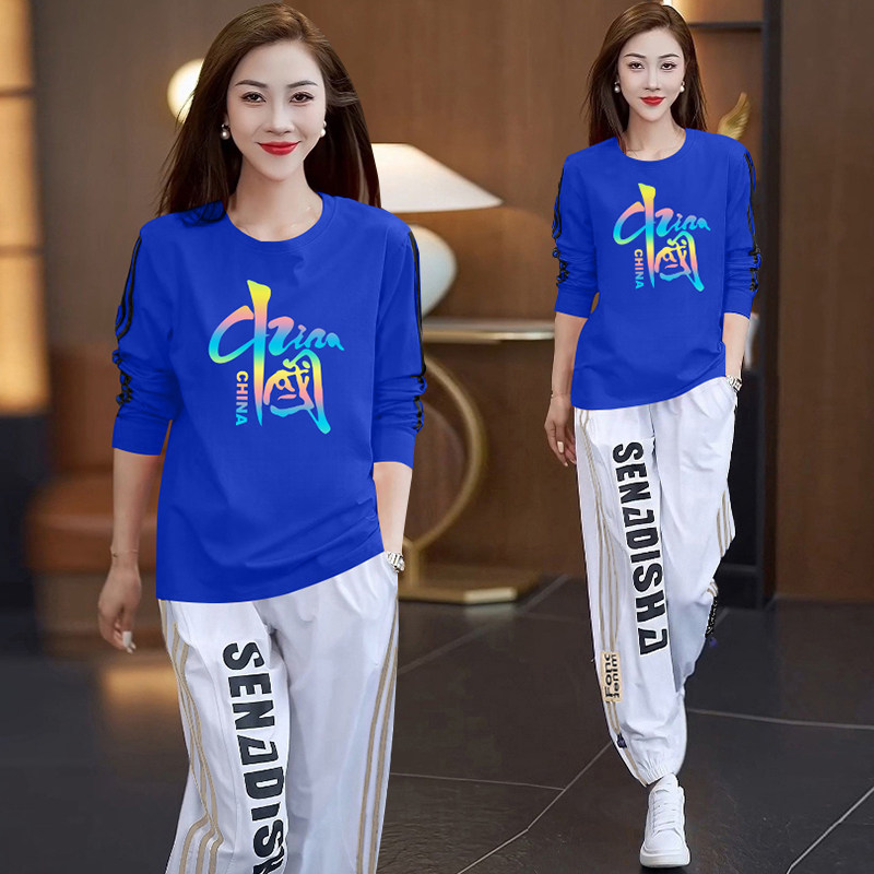 初秋季鬼步舞衣服杨丽萍广场舞时尚运动服装套装女2025新款两件套