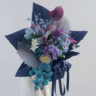 兔耳朵包装纸尖尖角褶皱纸加厚牛皮纸花艺包装纸开业花篮纸包花纸