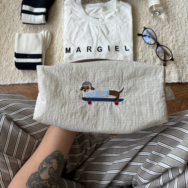 NICEONE 原创轻薄防水腊肠收纳包化妆包旅行箱收纳袋分装袋洗漱包