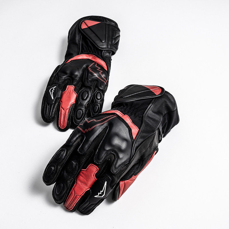 日本富士山kushitani k-5597长款冬季保暖加绒摩托车机车骑行手套