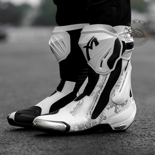 MOCHA鹏城摩卡骑士摩托车骑行靴竞技赛道靴男女透气机车赛车鞋
