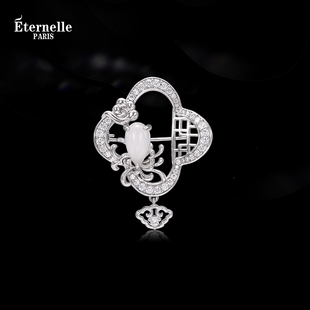 Eternelle法国永恒国潮系列菊花胸针新中式设计高档旗袍配饰胸花