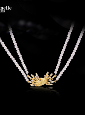【好物推荐】法国Eternelle烟花系列chocker项链女双层珍珠锁骨链