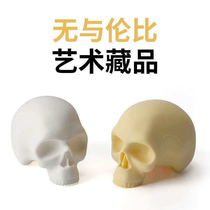 大生针厂 骷髅头纹身练习皮硅胶空白仿真刺青头发初学者美妆工具