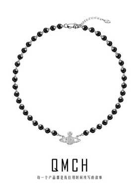 高级土星天然刻面锁骨链S925纯银