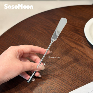 精致1810不锈钢黄油刀果酱涂抹刀奶油刀吐司面包花生酱奶酪小刮刀