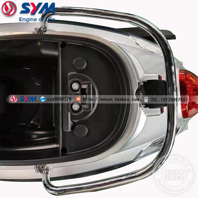 sym三阳飞度4摩托车后货架电镀银