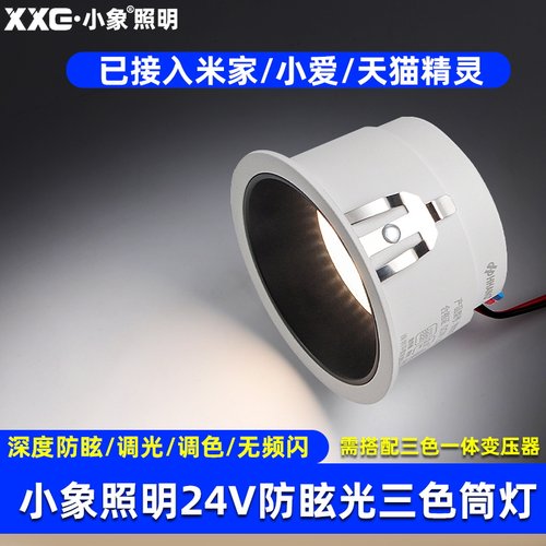 24V米家APP智能深防眩窄边筒灯