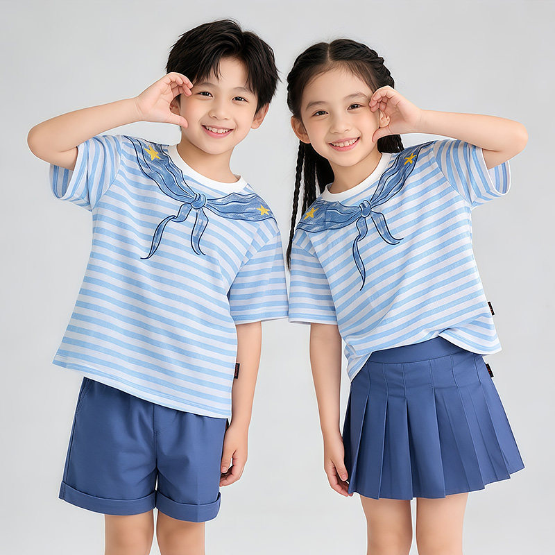 中小学班服男女童合唱演出服短袖