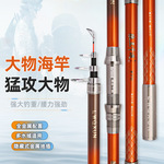 新款狼王碳素海竿远投竿超硬锚鱼竿抛竿甩杆EV摇臂无间隙渔轮套装