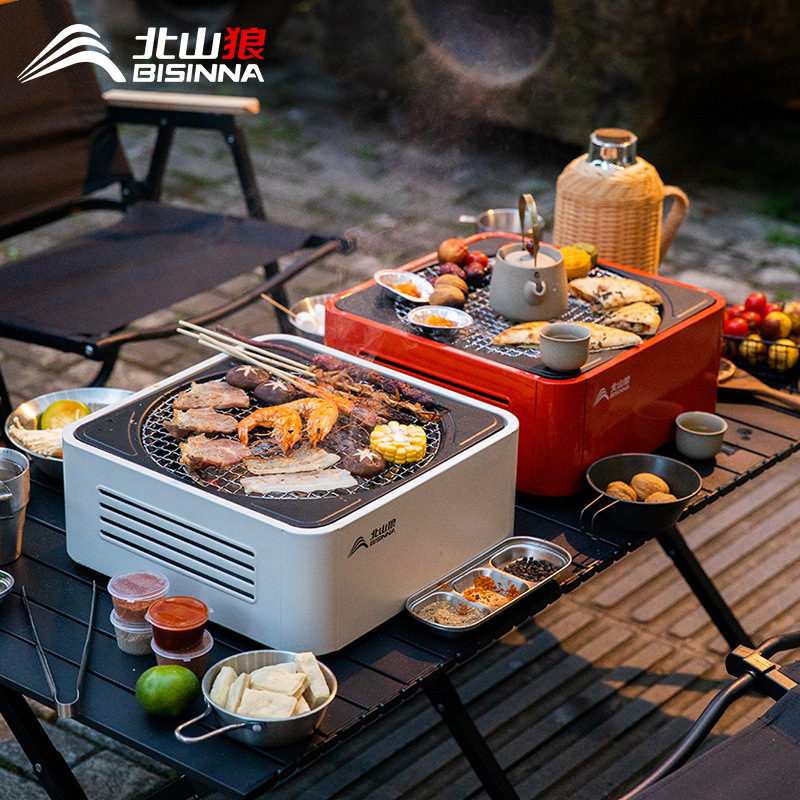 烧烤炉家用木炭烧烤架围炉煮茶炭炉户外便携式无烟烤肉炉子碳包邮