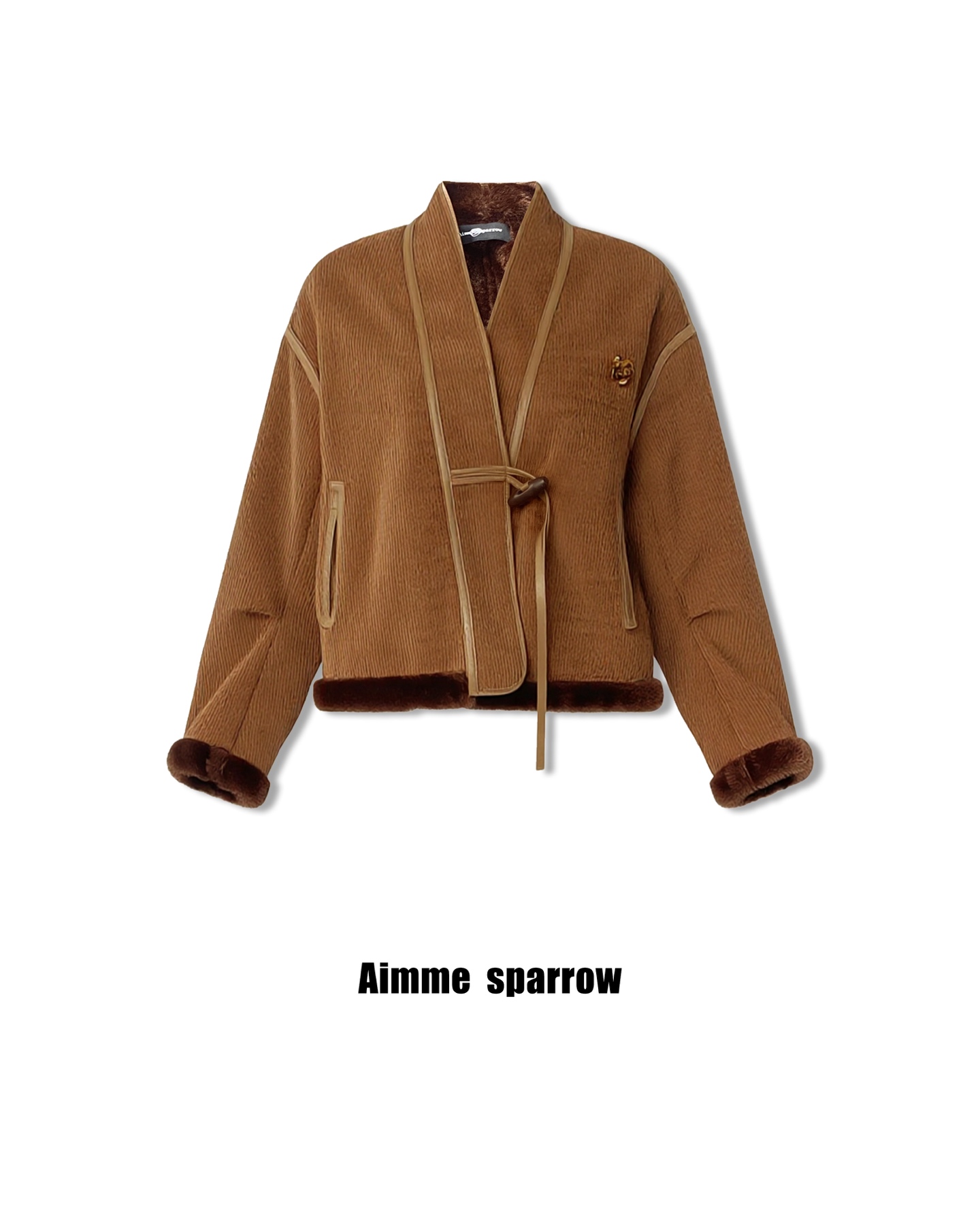 Aimme sparrow 26春夏新款新中式棉服外套时尚潮流百搭女上衣