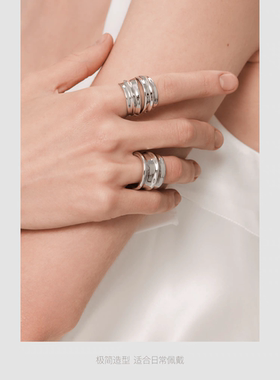 daartemis达弥原创设计桃系列白金色简约桃枝戒指指环时尚百搭