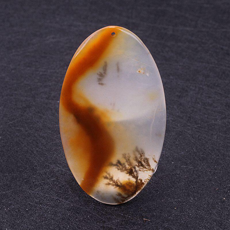 云南龙陵石缘 天然玉石黄龙玉水草花挂件 吊坠 正品A货 图案 画