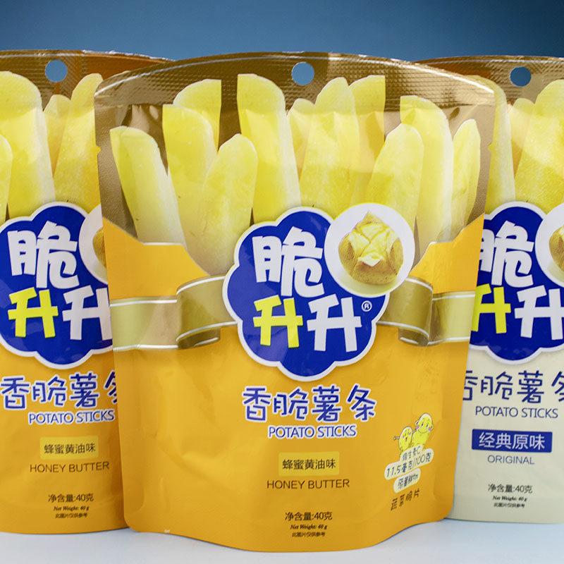 脆升升香脆薯条零食原味蜂蜜黄油40g小吃休闲益生菌食品袋装土豆