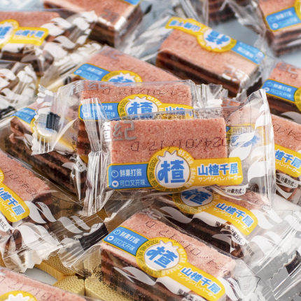 楂纪山楂千层果丹皮果糕类原味小时候果脯零食小吃包装休闲食品