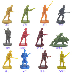ANA轴心国与同盟国 二战桌游战棋1/72兵人模型 英军澳军美军苏军
