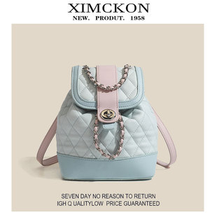 XIMCKON原创高级感小香风双肩包小众包包女链条单肩包设计感背包