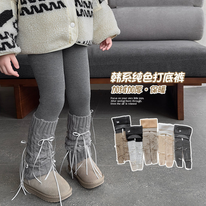 女童打底裤秋冬儿童裤子中大童
