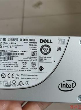 议价直拍不发:英特尔/intel  S4500  960G SSD 04T