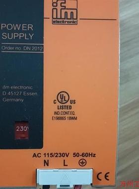 议价直拍不发:(请询价)易福门ifm开关电源。 E137006,