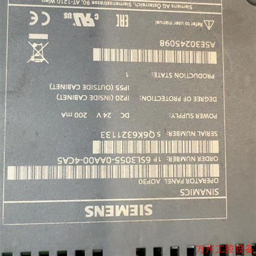 议价直拍不发:(请询价)6SL3055-0AA00-4AC5现货三台,成色一般,液