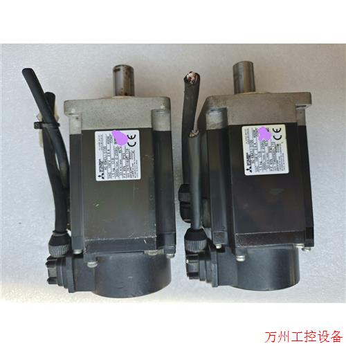 议价直拍不发:议价三菱400W伺服电机HG-KN43J-S100 二手拆机,功