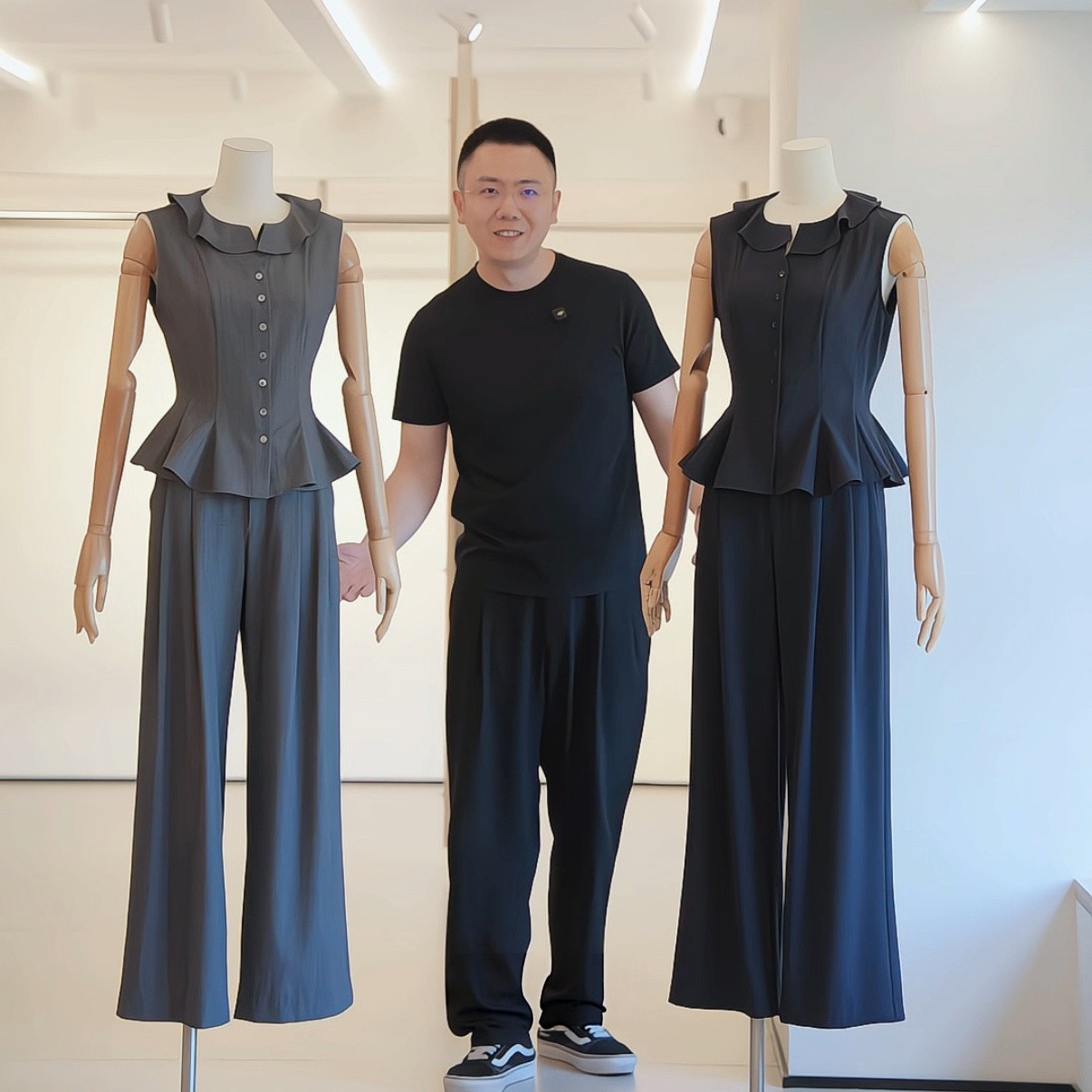 杰唯卡精纺羊毛西装阔腿裤女2026秋高腰双褶垂感直筒通勤显瘦西裤