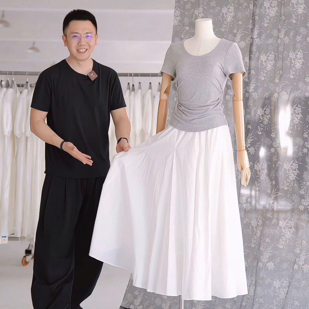 正肩收腰T恤女夏季新款