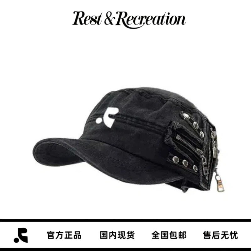Restandrecreation拉链款平顶帽