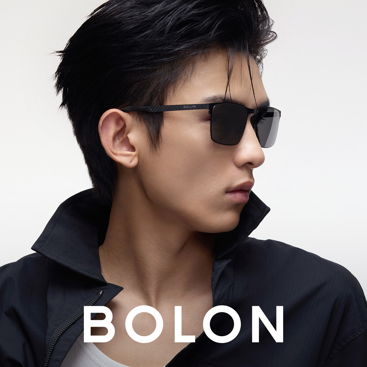 BOLON暴龙眼镜偏光款时尚方框墨镜男碳纤维太阳镜户外钓鱼BL8119