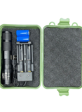 led可调焦254NM265NM270NM298NM300NM305NM310NM紫外强光UV手电筒