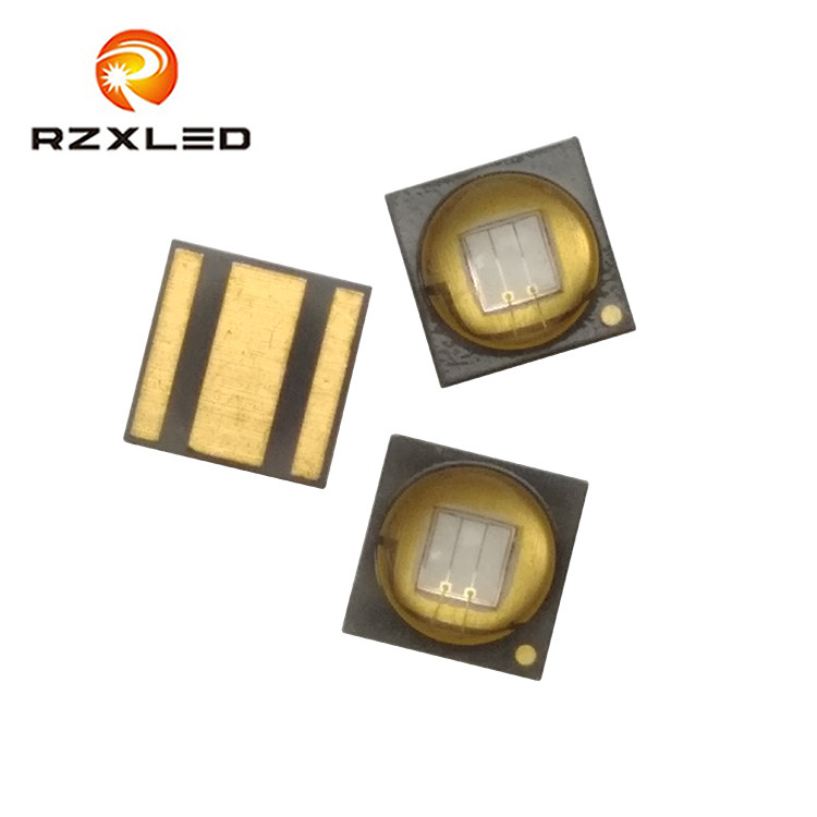 LED3V凸头硅胶透镜UVA紫光365NM370NM手电筒验钞固化美甲3535灯珠