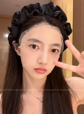 黑色褶皱发箍高颅顶洗脸压发发卡女网红2026年新款高级感头箍发捆