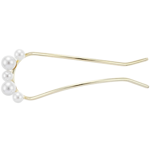 丸子头盘发神器2025新款新中式珍珠u型发簪女款插梳发钗发卡头饰