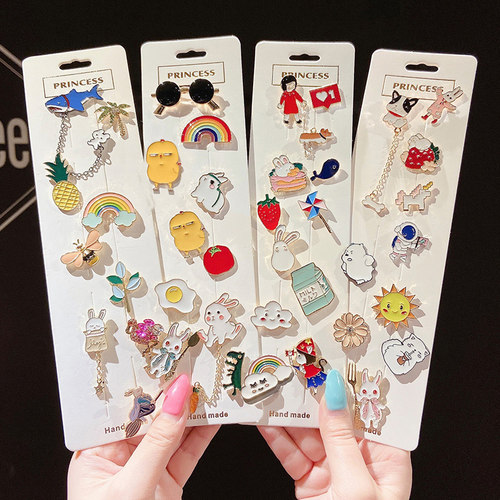 卡通可爱日系胸针ins个性女领口