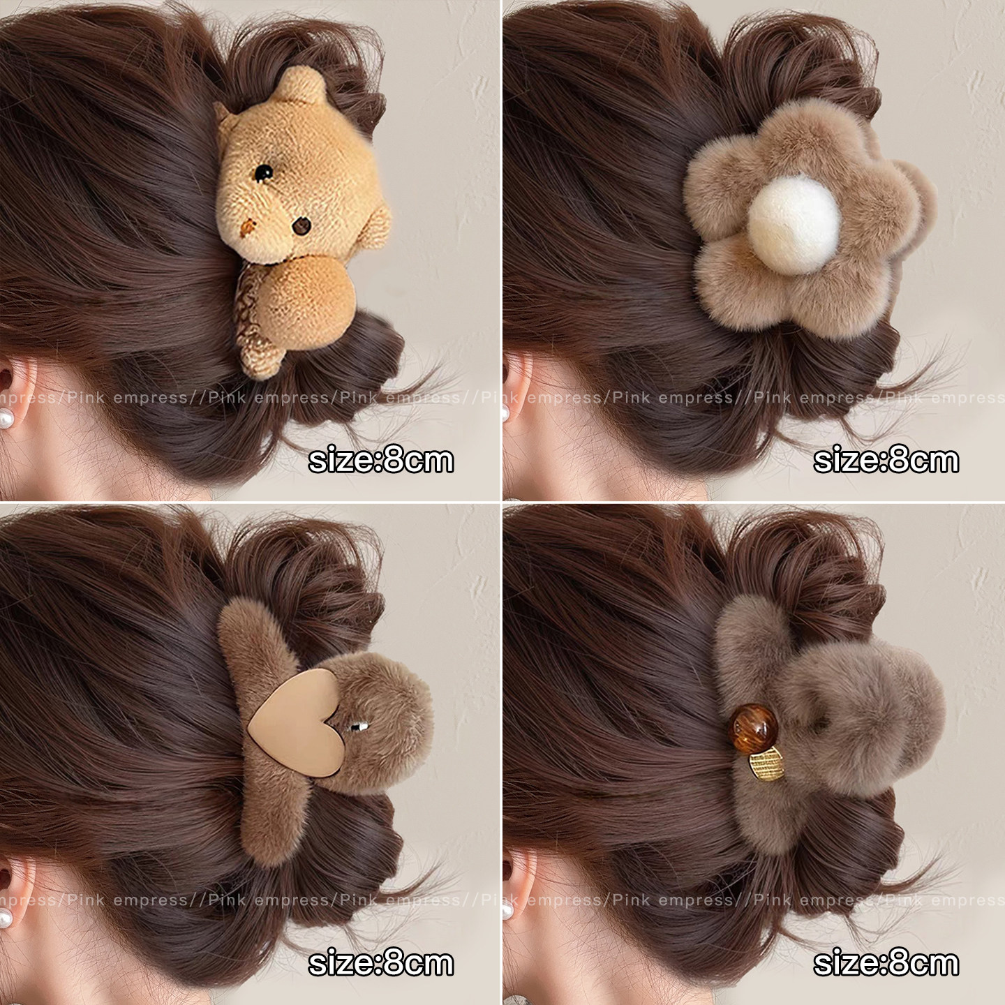 秋冬毛绒抓夹女高级感发量少发夹2025新款中号发抓后脑勺夹子头饰,饰品/流行首饰/时尚饰品新,发饰,淘宝优惠券,粉丝福利购,淘宝优惠卷