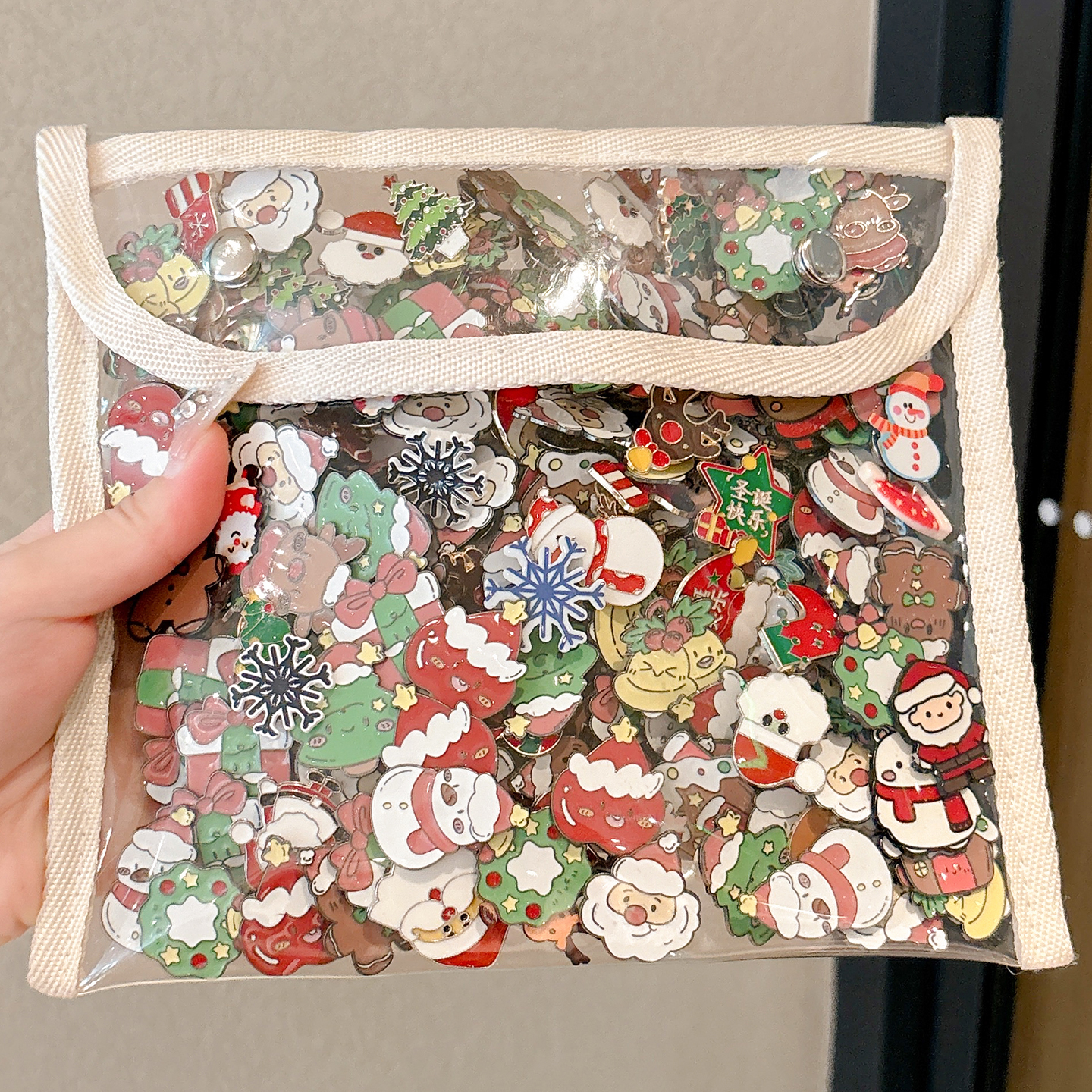 圣诞节卡通金属胸针麋鹿徽章别针