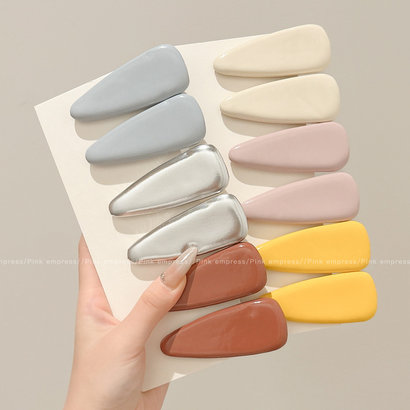 韩系水滴皮质发夹女2025新款侧边刘海鸭嘴夹少女碎发bb夹头饰发卡,饰品/流行首饰/时尚饰品新,发饰,淘宝优惠券,粉丝福利购,淘宝优惠卷