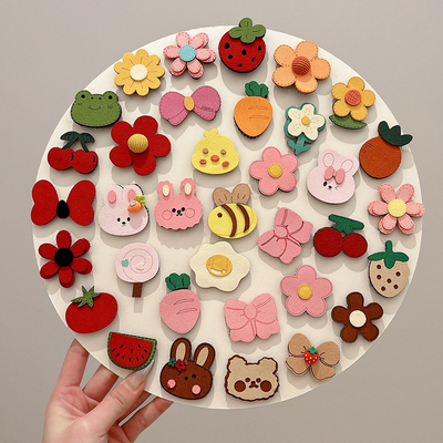 儿童可爱发夹婴儿不伤发胎毛夹女