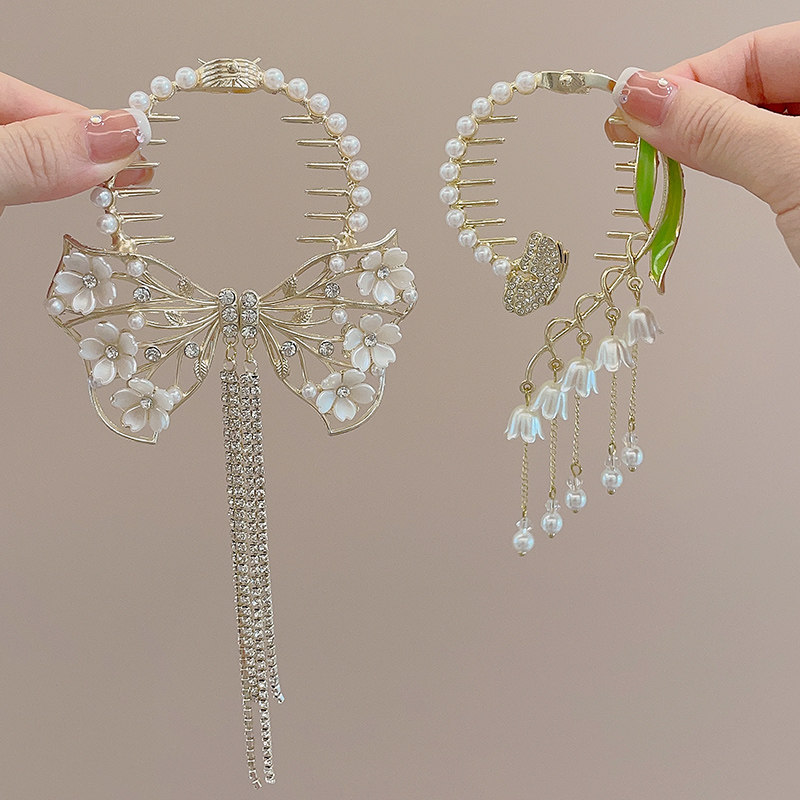 儿童扎丸子头发扣2025新款抓夹小女孩发饰高级感女童发卡盘发头饰,饰品/流行首饰/时尚饰品新,发饰,淘宝优惠券,粉丝福利购,淘宝优惠卷