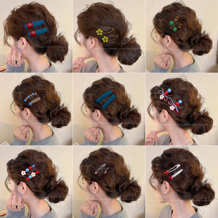 过渡期无痕发夹女侧边碎发刘海夹子头饰少女高级感前额一字夹发卡