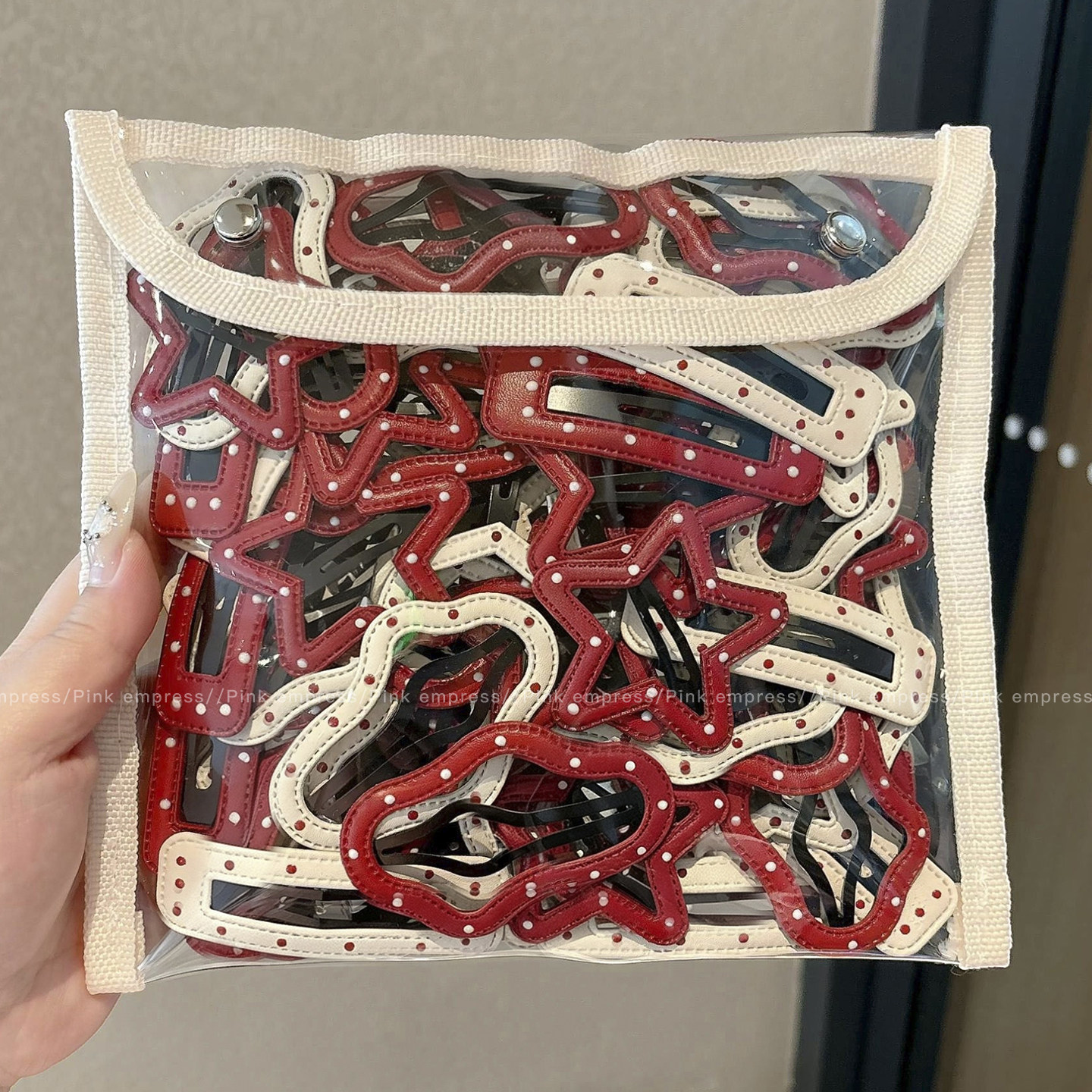 大号云朵碎发发夹女前额刘海夹图片