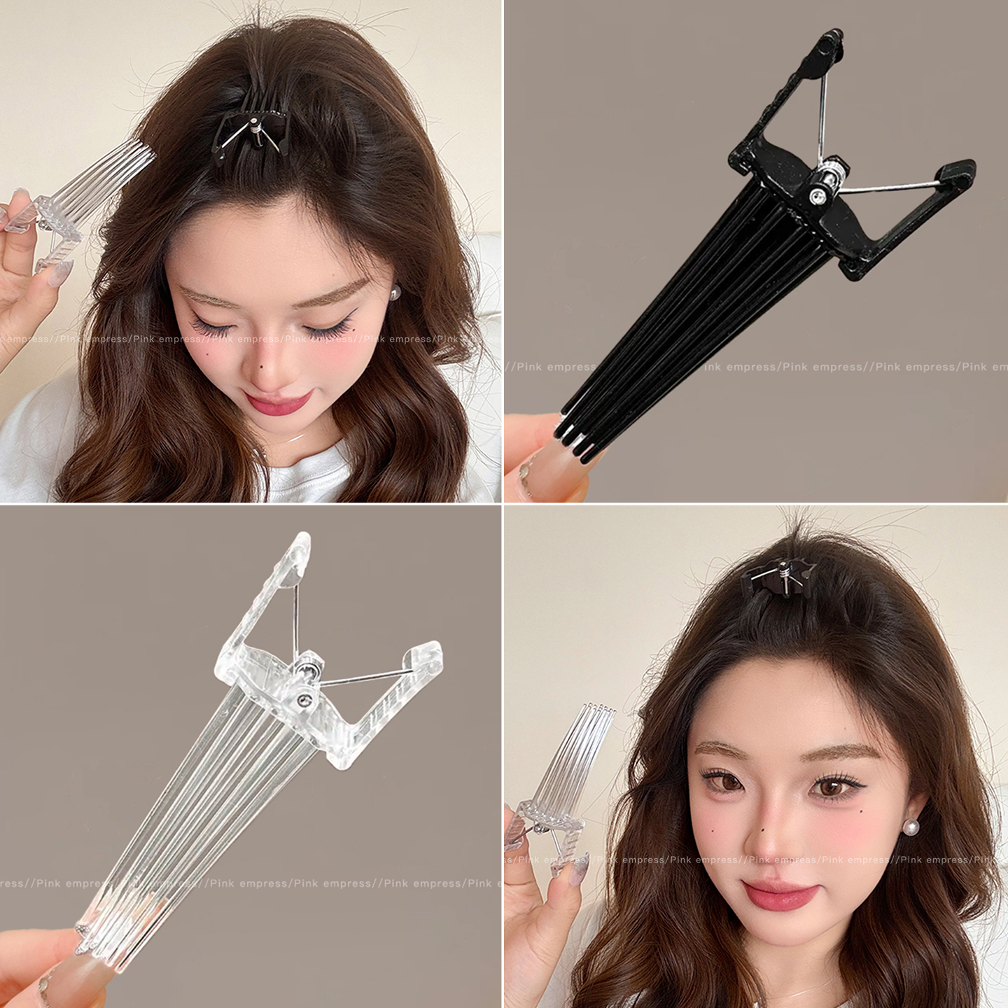 高颅顶蓬松夹发根自然无痕定位夹