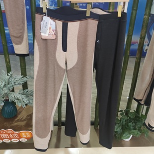 高腰2025新款 超级熊339男士 双层棉裤 羊毛蚕丝打底大码 中厚保暖裤