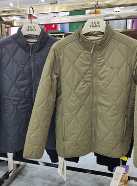 羽伦美9907秋冬男士山羊绒立领拉链棉衣棉服外套保暖上衣2025棉袄