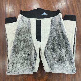 韩卡琳2443羊毛絮片仿貂绒全护四层男裤加绒加厚男士保暖裤棉裤冬