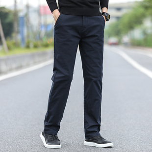 弹力休闲裤 西裤 宽松直筒高腰大码 2019秋季 长裤 男士 商务工装 子 厚款